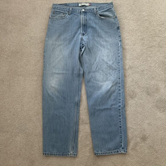 Mens Levi's 550 Jeans Relaxed Fit Cotton Light‎ Wash Sz 36x32 (36x30) Work - Picture 1 of 13